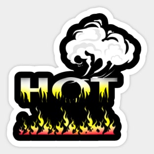 Funny fire hot cups, T-shirts, stickers, fire hot notebook , Breakfast Lover, Coffee Lovers Gift and hot MASKS Sticker